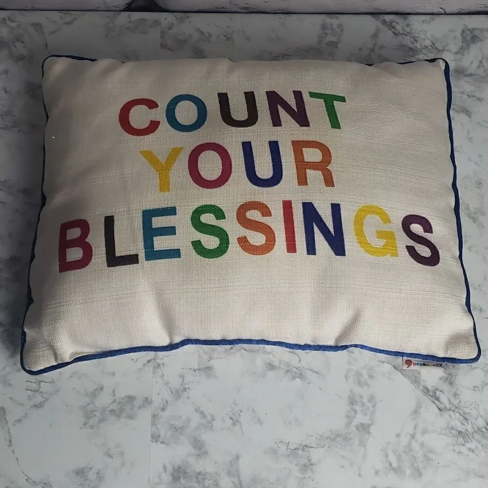 Count Your Blessing Pillow by Novogratz